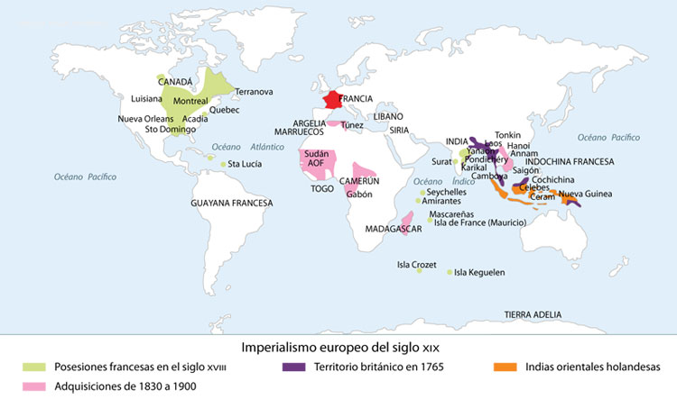 Mapa Imperialismo Europeo